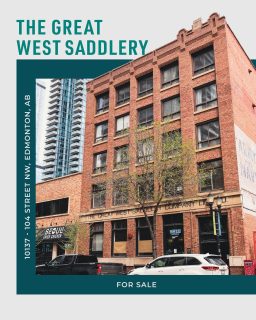 Freestanding historic building — For Sale on the 104 Street Promenade!

The Great West Saddlery Building is a rare find — an iconic 5-storey brick and mass timber building built in 1911, sitting mid-block in one of Edmonton's most walkable, high-profile pockets of downtown.

– Approximately 39,000 SF of interior space, including a full basement
– Existing tenant rental income in place today
– Upside to re-envision the upper floors and basement for residential or commercial use
– Freight elevator and loading dock

🔗 Link in bio

Contact us for more information or to book a tour!
