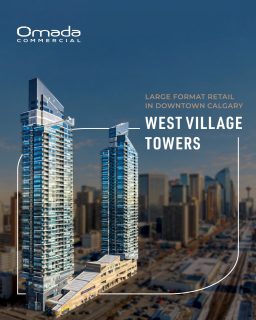 Large format retail — For Lease in Downtown Calgary!
West Village Towers offers a rare opportunity for large format retail at the western entry to downtown, on 9th Ave SW, Bow Trail’s main entry point into the core.
– Up to ±37,000 SF across the two-floor commercial podium in a high-end mixed-use development
– Flexible sizes suited to small format retail and large format anchors
– Anchored by No Frills, driving steady daily customer traffic
– Nearly 500 high-end residential units above brings an affluent customer base to your doorstep
Ideal for boutique fitness, experiential entertainment, wellness, and upscale food & beverage operators.
🔗 Link in bio
Contact us for more information or to book a tour!