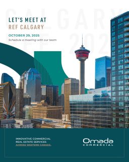 We’re heading to the Calgary Real Estate Forum next week! 
 
Meet Nic Krywolt and Alex Fu from the Omada team — they’ll be there to connect, collaborate, and chat all things commercial real estate.
 
Want to book a meeting? Send them an email or slide into our DMs!
 
Fun fact: In just 18 months since opening our Calgary office, Omada Commercial has thoughtfully grown our Southern Alberta presence to nearly 20 active listings from Red Deer south — and we’re just getting started. 

.
.
 
#CREF #CalgaryRealEstateForum #Informa #CRE #CommercialRealEstate #CRETrends #yycCRE #yycdt #yycBusiness #BusinessInYYC #yycbiz #AlbertaRealEstate #TeamOmada #OmadaCommercial 
@informaconnect